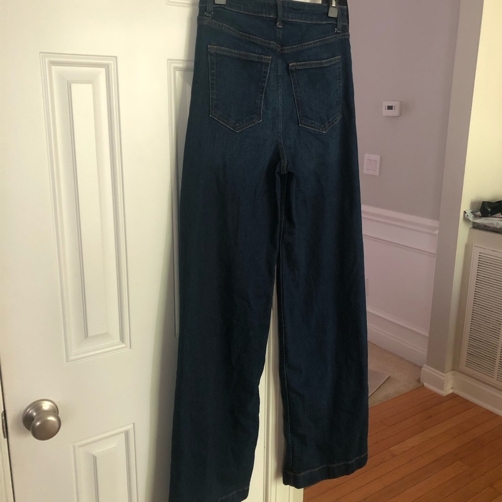 New: Reformation Bex Super Stretch High Rise Wide Leg Jeans. Size 28 - Picture 5 of 15